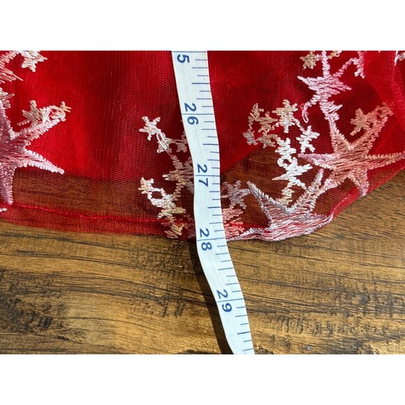Oh Shana! Red Starry Tulle Dress With Bloomers 7/8 1 of 2 - Picture 8 of 11